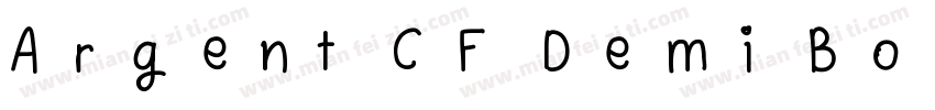 Argent CF Demi Bold字体转换